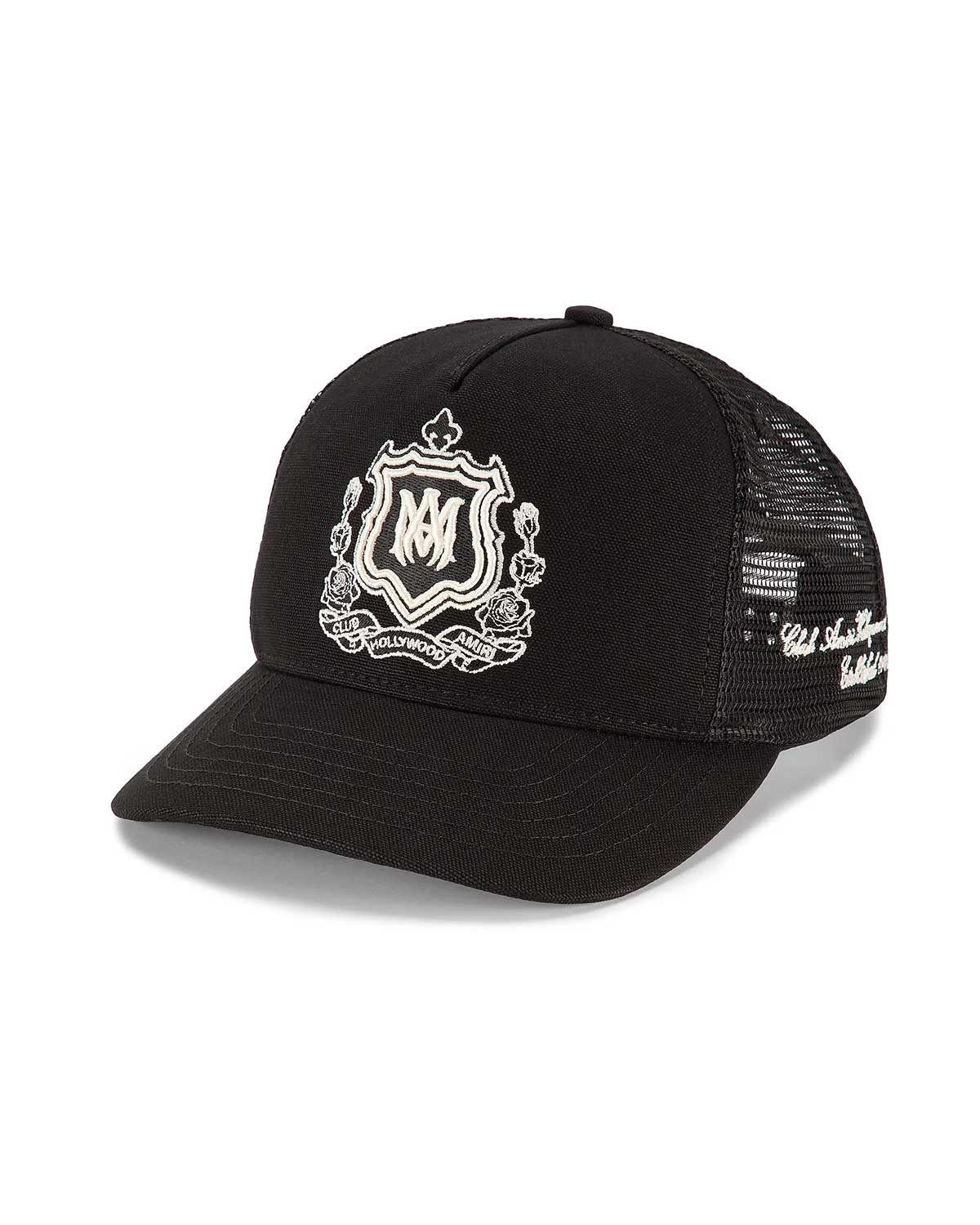 Amiri MA Crest Trucker Hat Black - Image 2