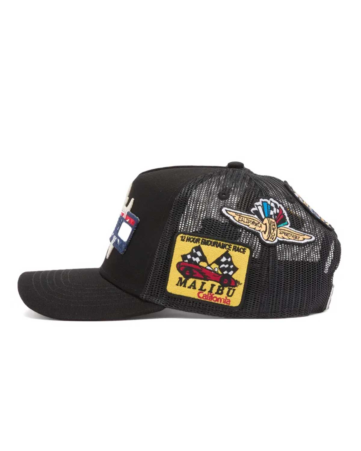 Amiri Station Patch Trucker Hat Black - Image 3