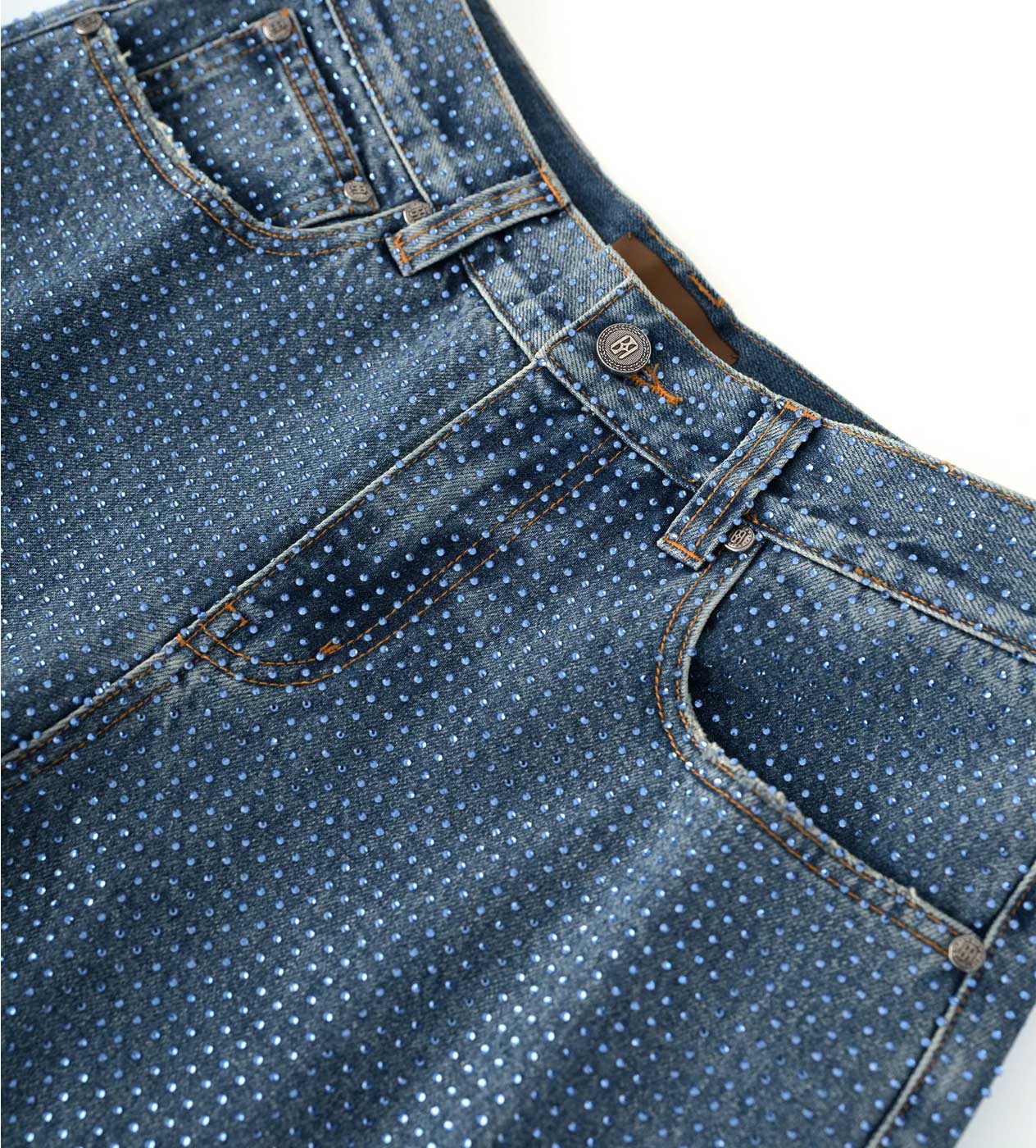 Birth of Royal Child 20K Diamond Stellar Denim Pants Blue - Image 4