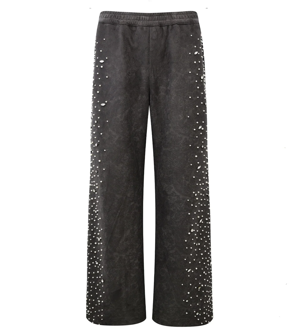 Birth of Royal Child Cashew Blossom Pearl Sweatpants Dark Grey - Image 2
