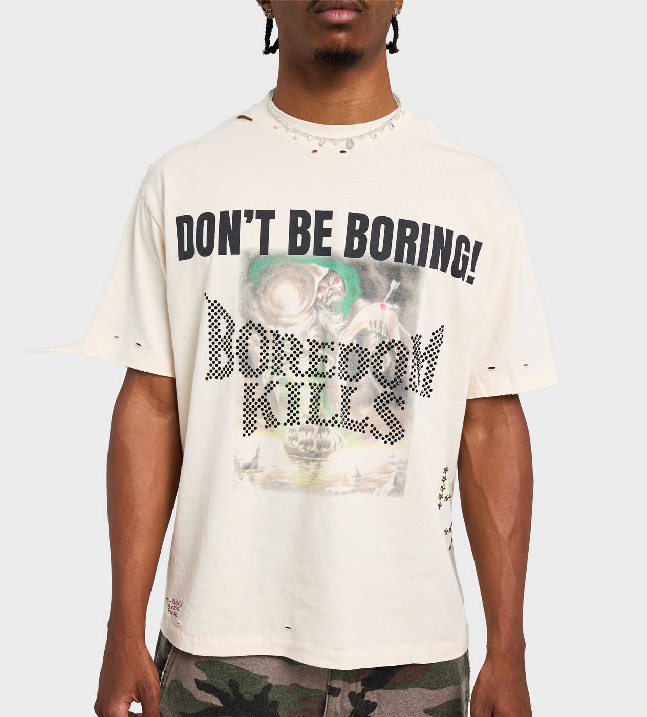 Boredom Kills Grim Tee Cream - Image 3