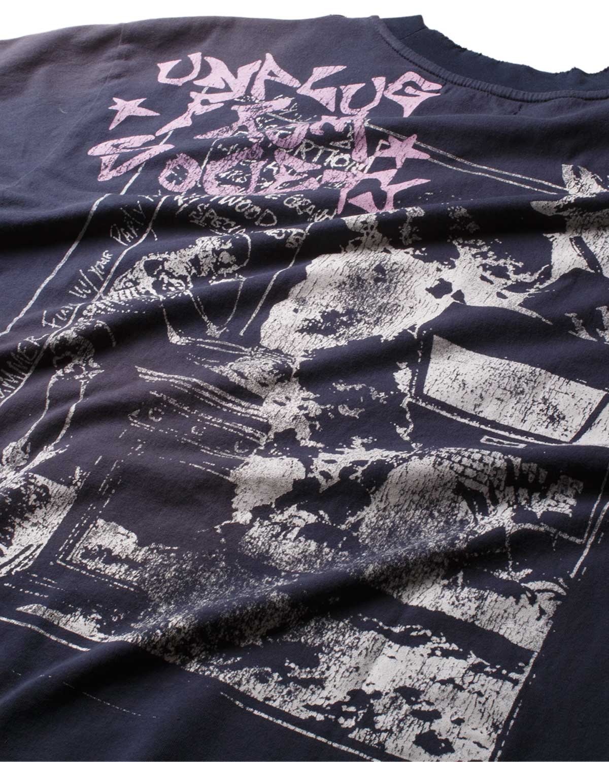 Boredom Kills French Tee Navy - Image 3