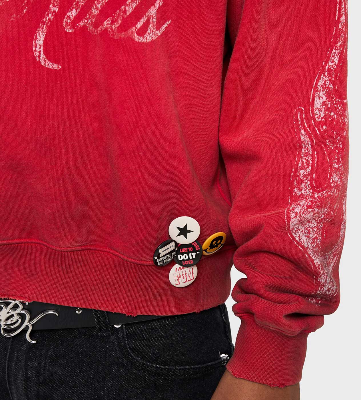 Boredom Kills Signature Crewneck Red - Image 3