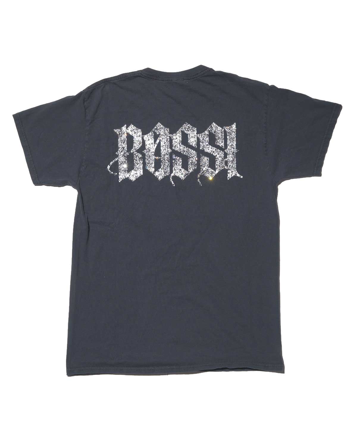Bossi Vintage Rhinestone Tee Black/Orange - Image 2