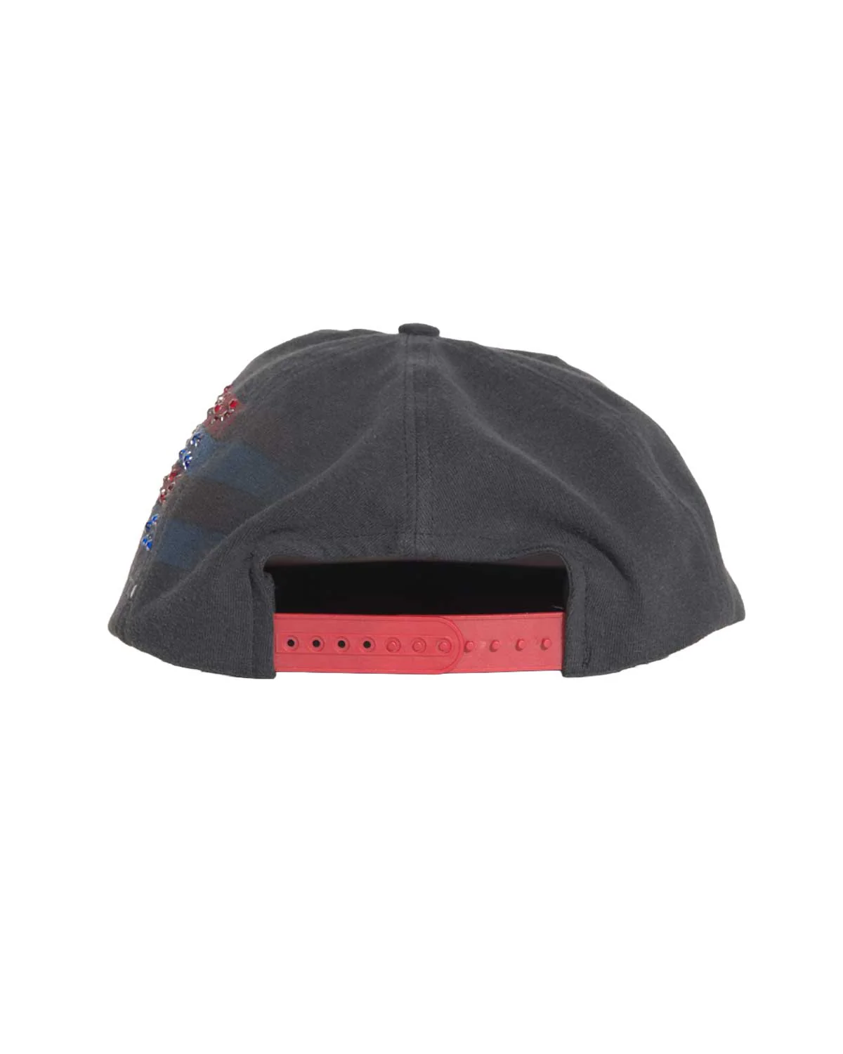 Bossi Vintage Rhinestone Snapback Hat Black - Image 3