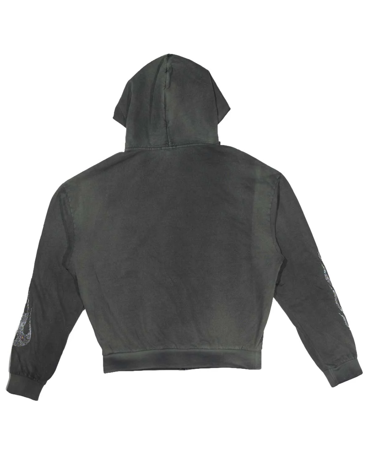 Bossi Vintage Rhinestone Hoodie Black/White - Image 2