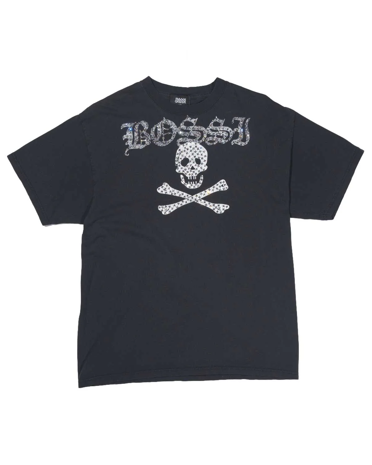 Bossi Vintage Rhinestone Tee Black