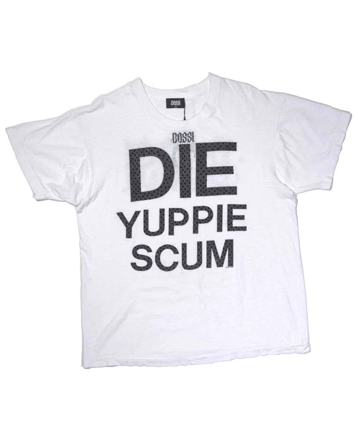 Bossi Vintage Rhinestone Tee White