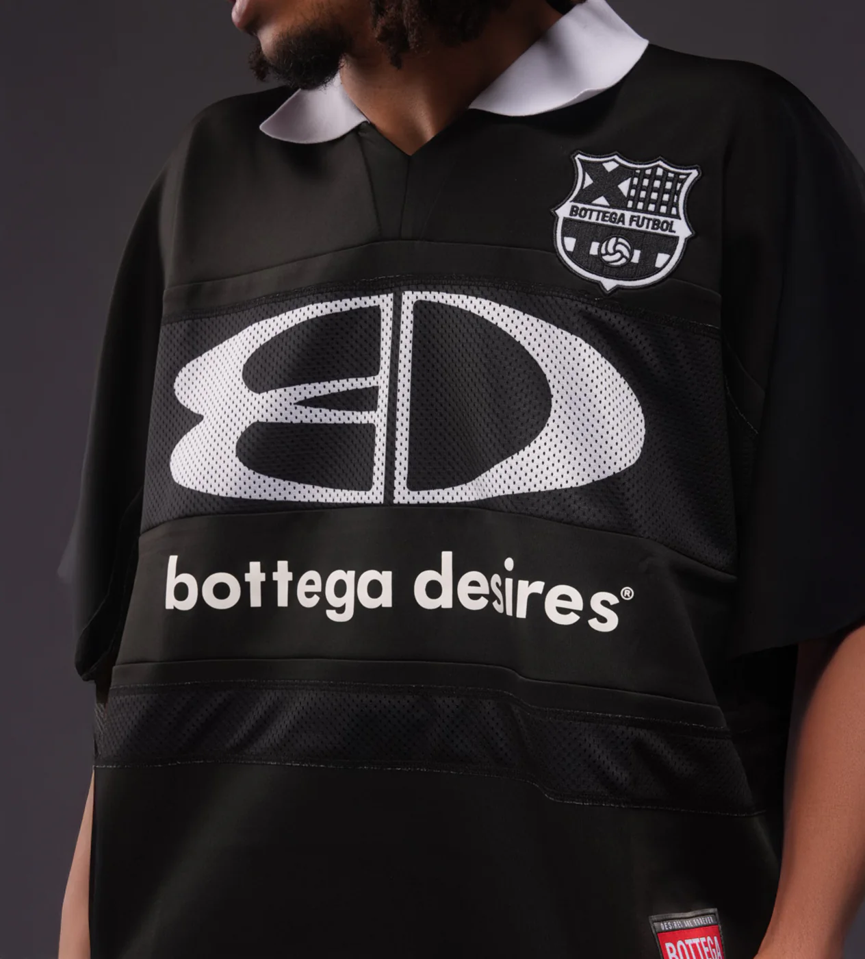 Bottega Desires Futbol Jersey Black - Image 3