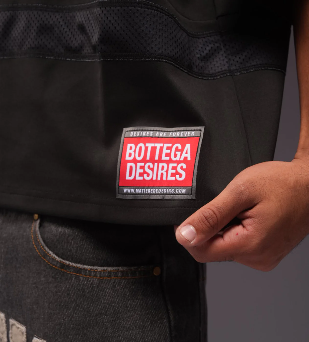 Bottega Desires Futbol Jersey Black - Image 6