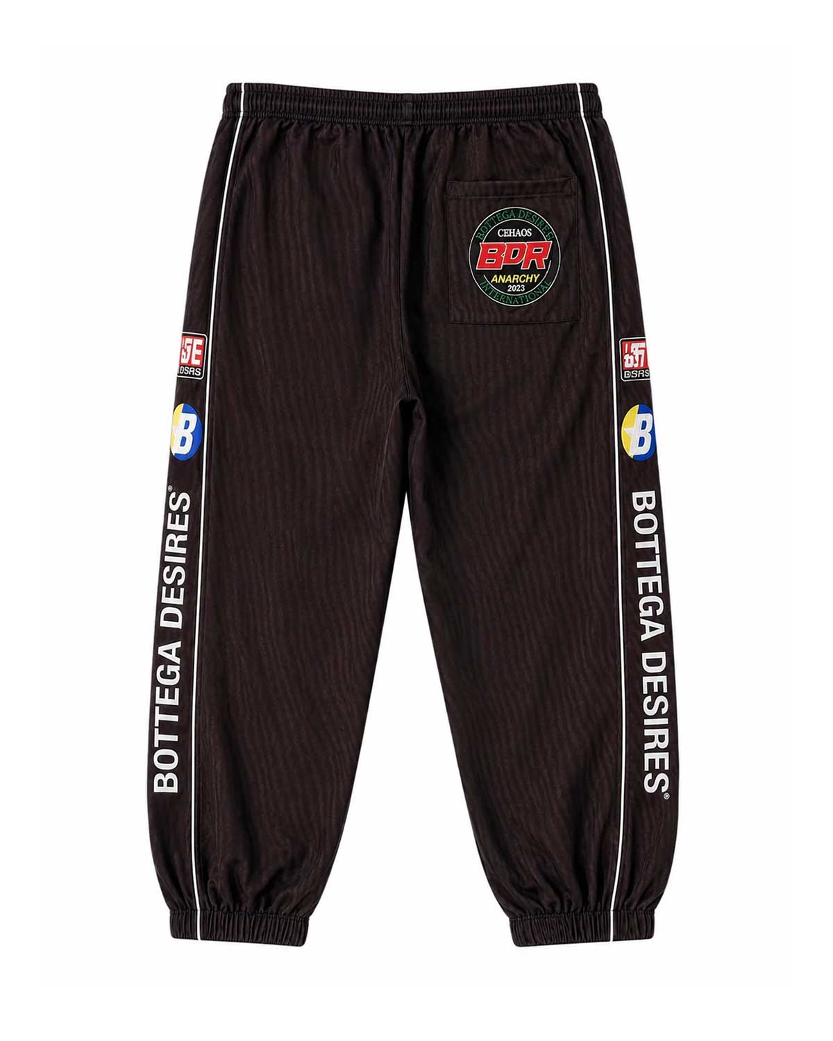 Bottega Desires Race Track Pants Black - Image 2