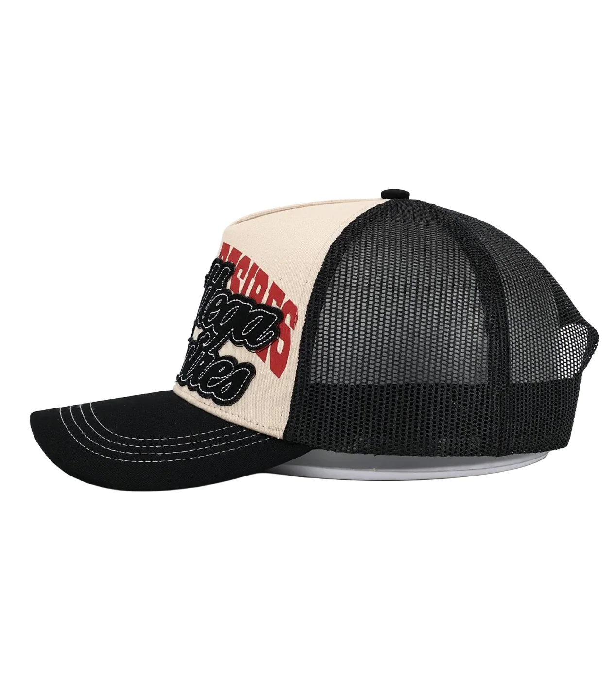 Bottega Desires Trucker Hat Raw Black/Cream - Image 4