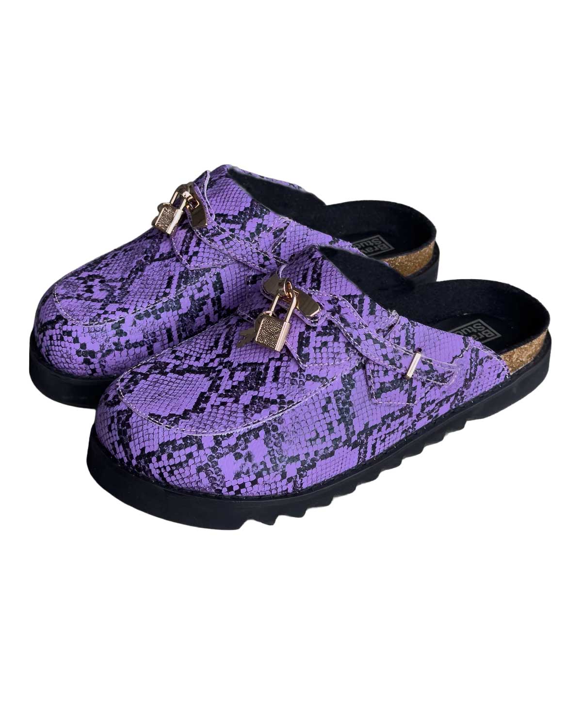 Bravest Studios Bag Clog Snakeskin Purple - Image 2