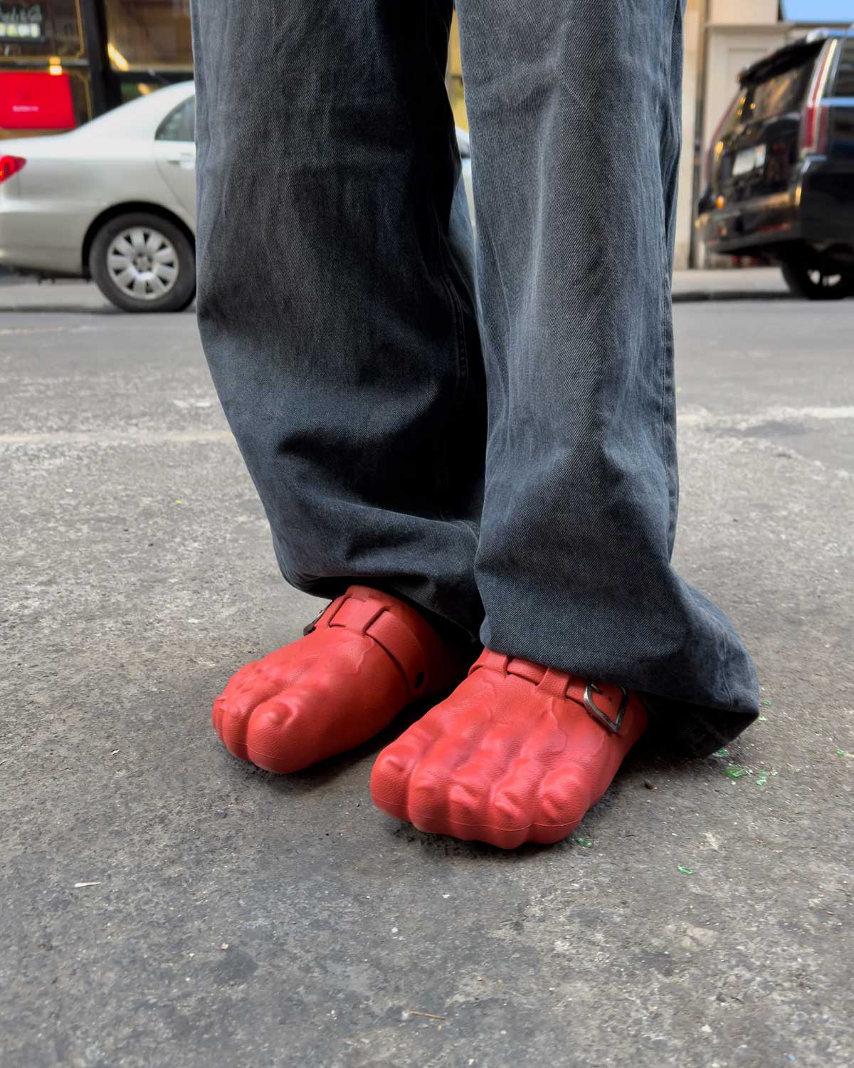 Bravest Studios Foot Clogs Red - Image 4