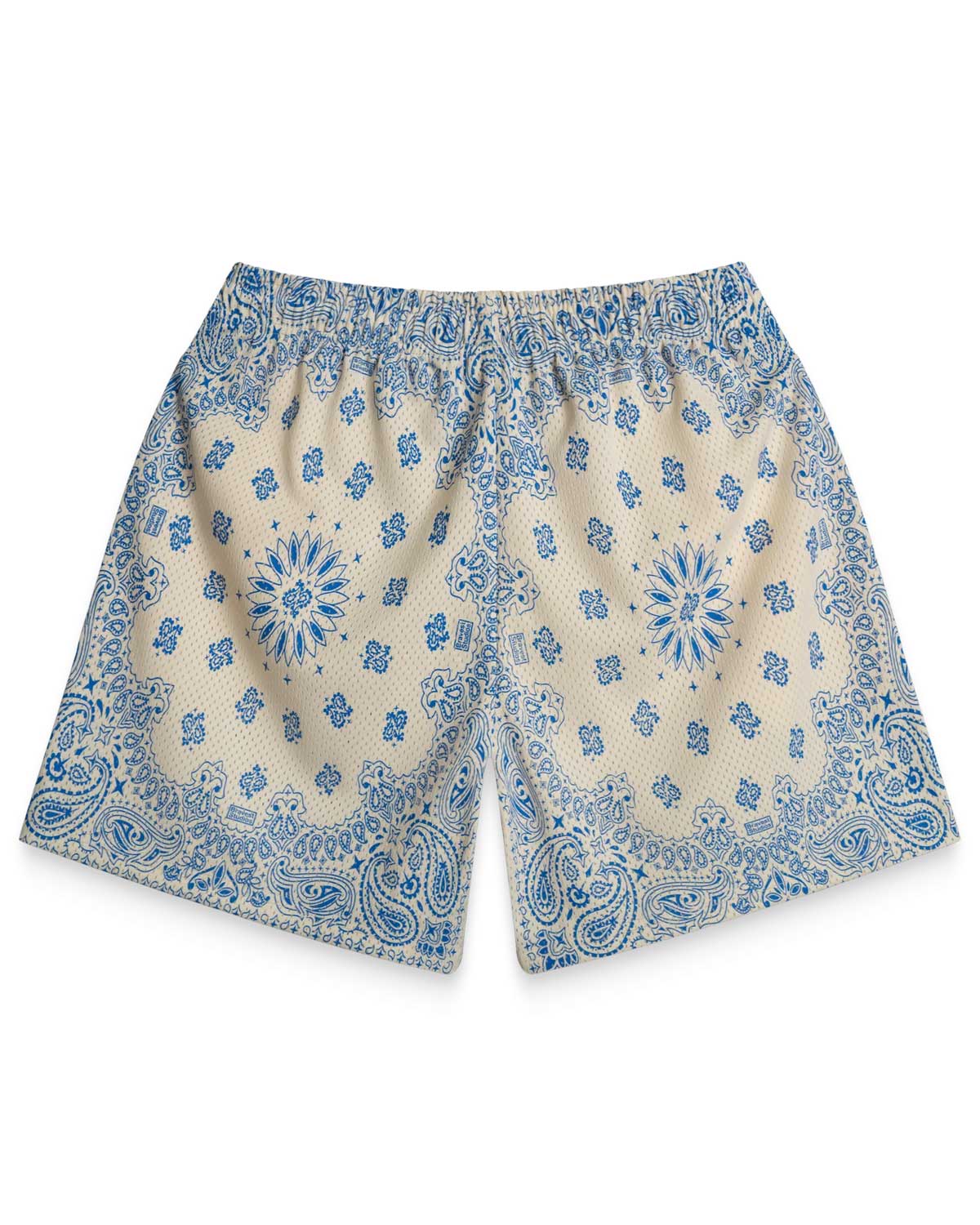 Bravest Studios Screen Printed Paisley Cream Shorts - Image 2