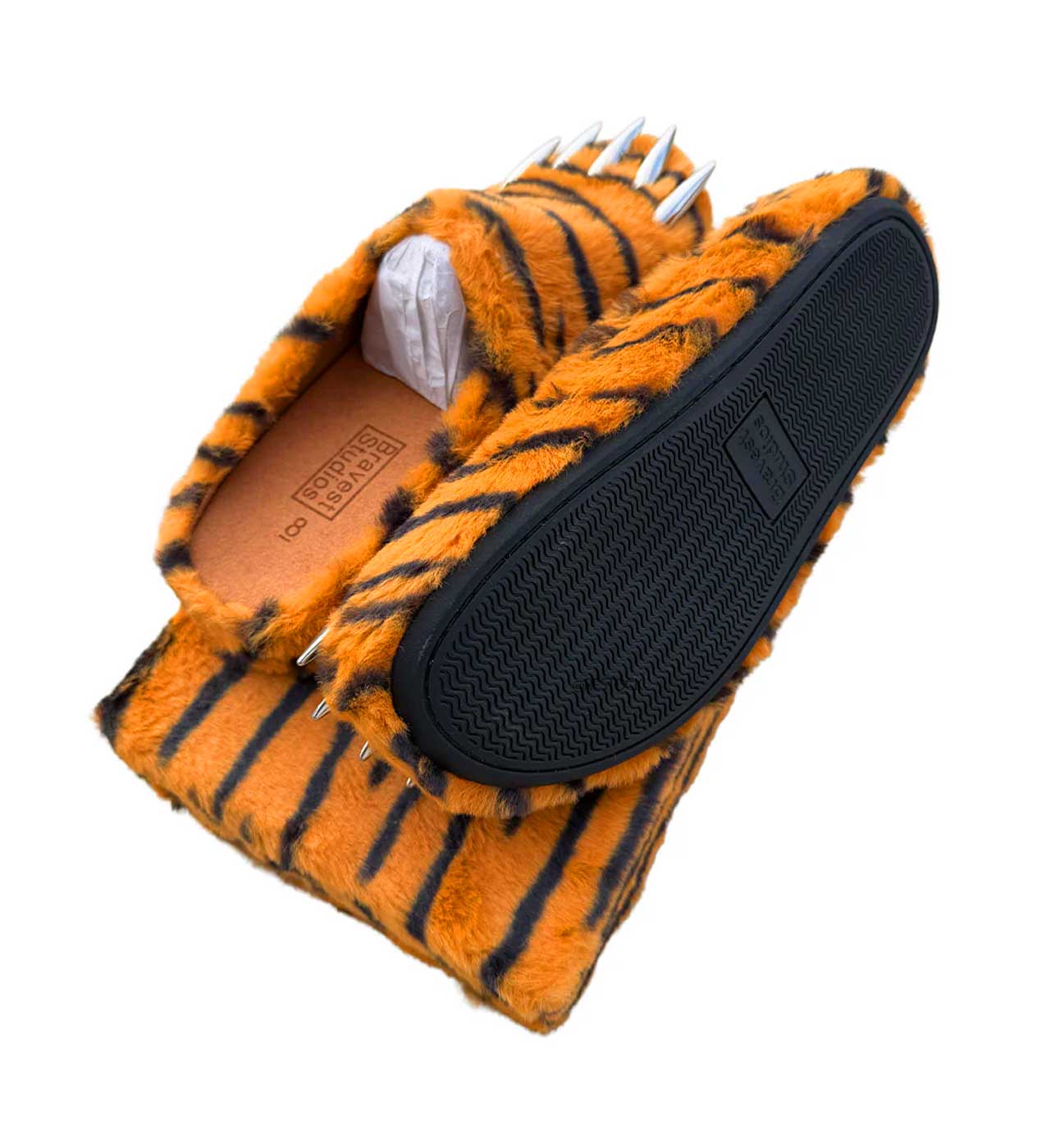 Bravest Studios x Glo Gang Tiger Bear Claw Mule Orange - Image 3