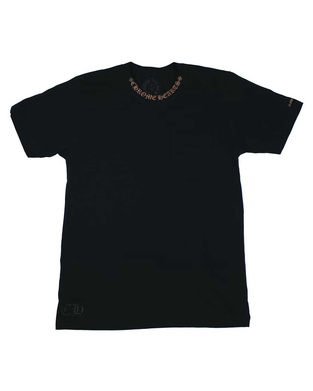 Chrome Hearts Neck Logo Pocket Tee Black/Brown