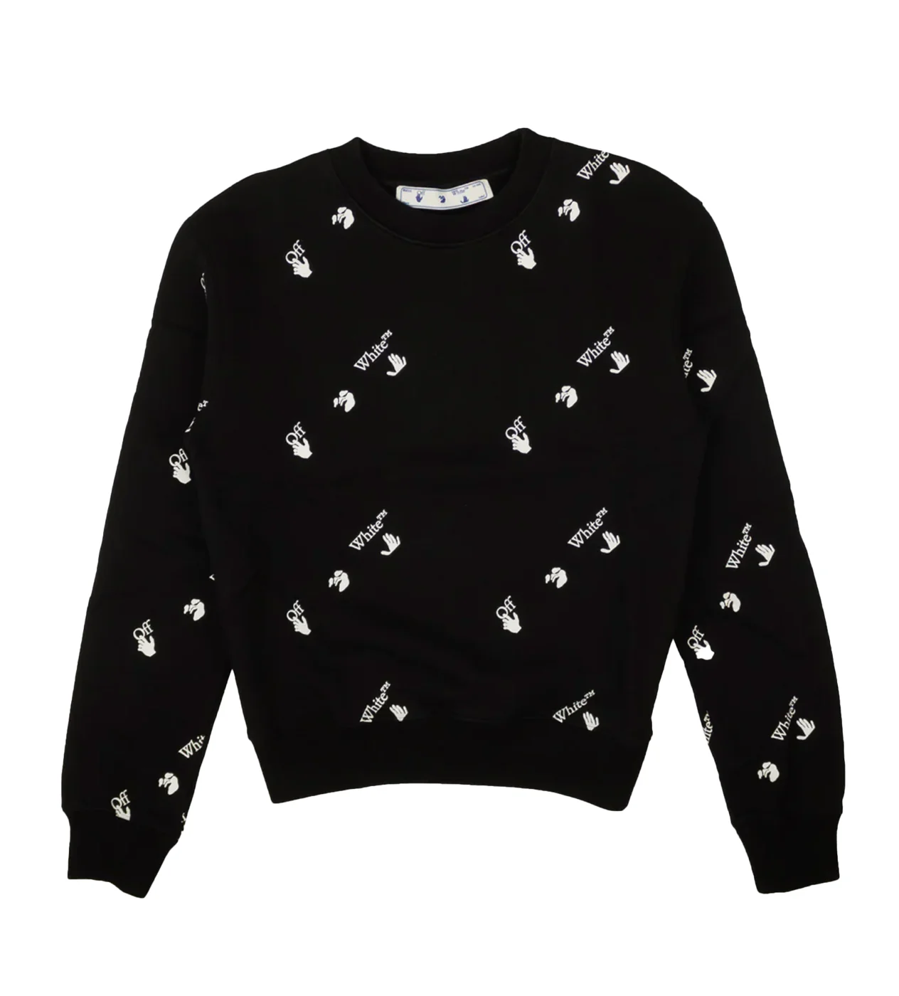 Off-White Black White All Over Slim Crewneck