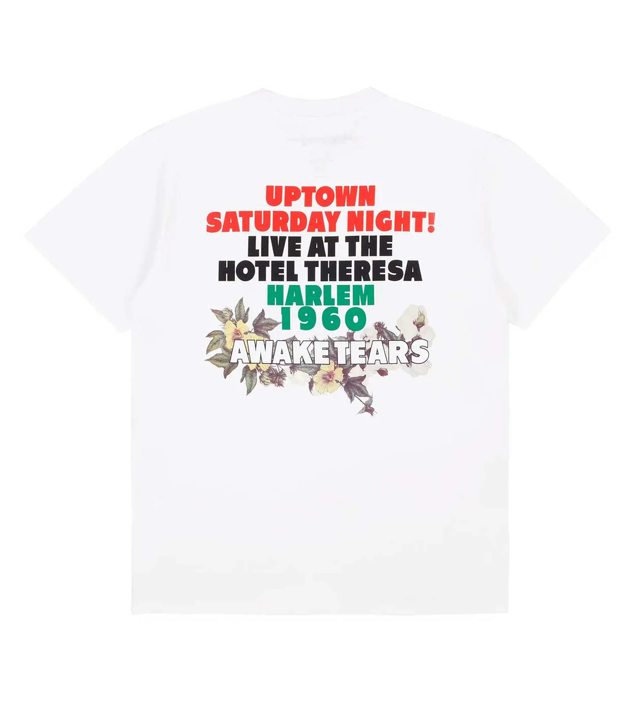 Denim Tears Awake Tee NYC Camararadas Por Vida Tee White - Image 2