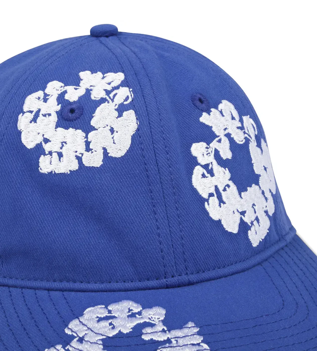 Denim Tears Cotton Wreath Dyed Cap Blue - Image 3