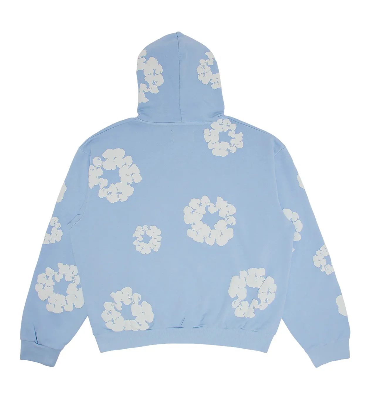 Denim Tears Light Blue Cotton Wreath Hoodie - Image 2