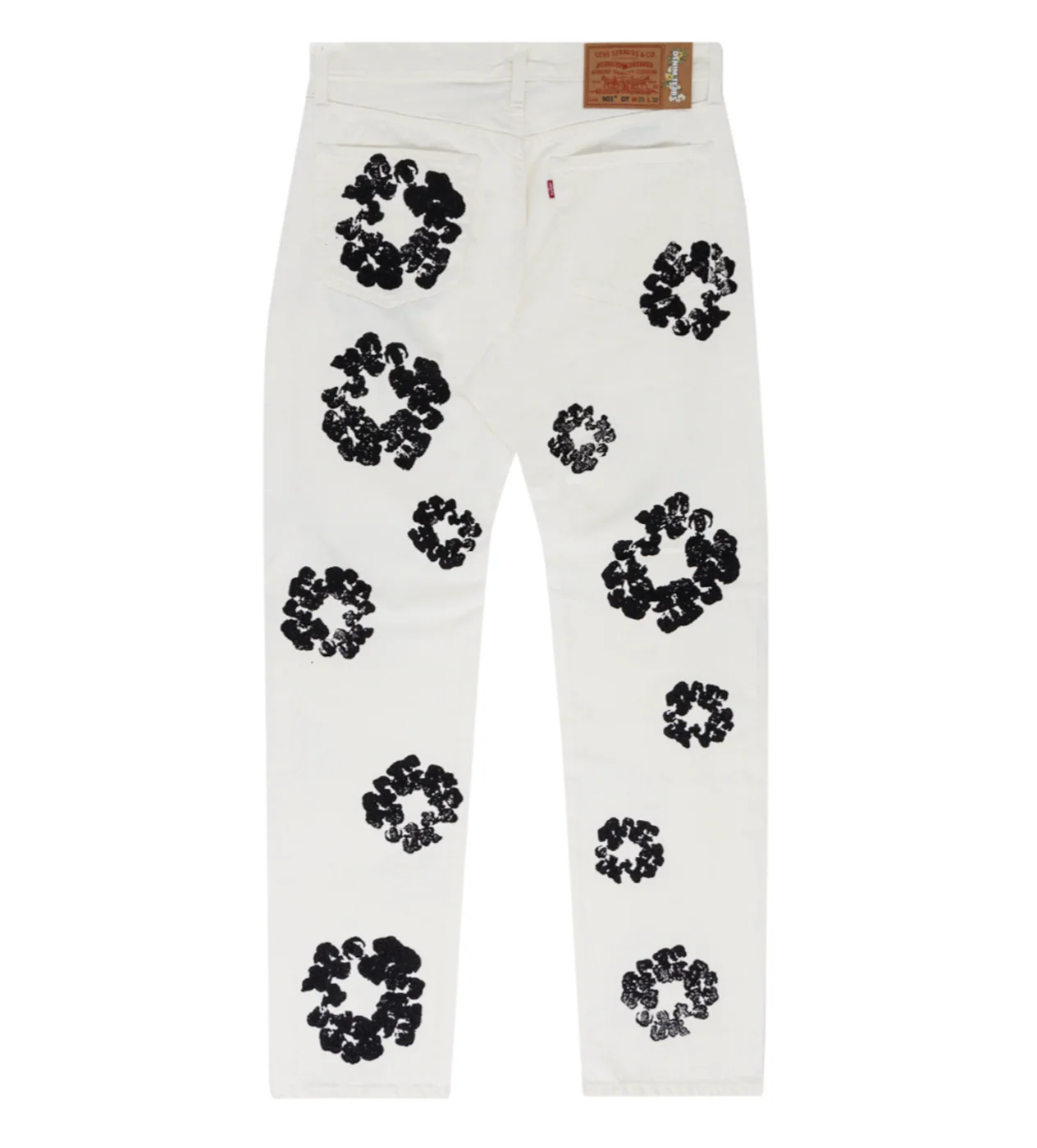 Denim Tears x Levi's Cotton Wreath White Denim Jeans - Image 2