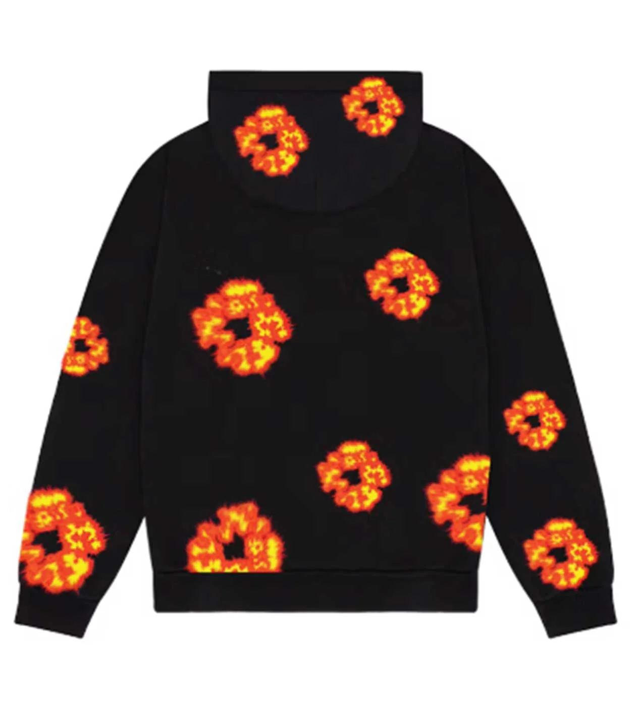 Denim Tears X Offset Cotton Wreath Hoodie Black - Image 2