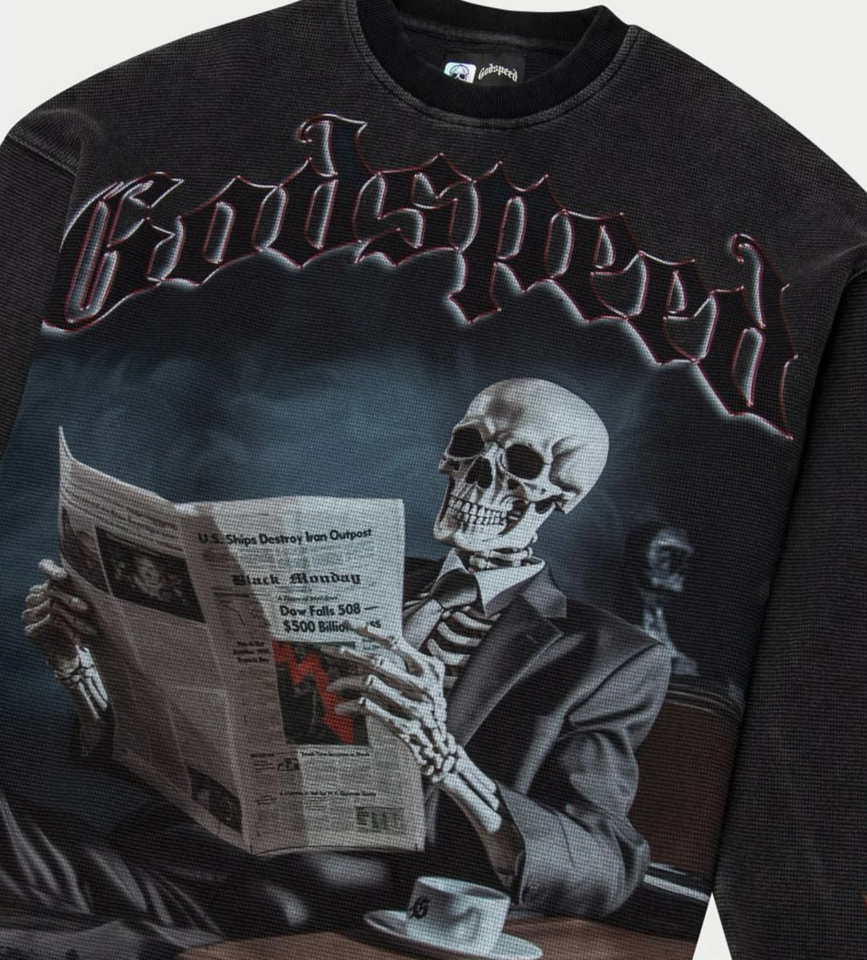 Godspeed Black Monday Thermal L/S Washed Grey - Image 4