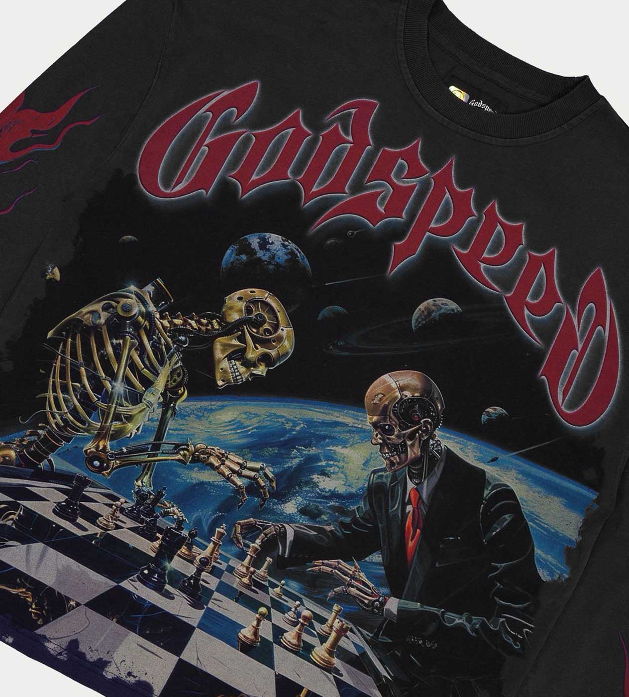 Godspeed Checkmate L/S Tee Black - Image 2