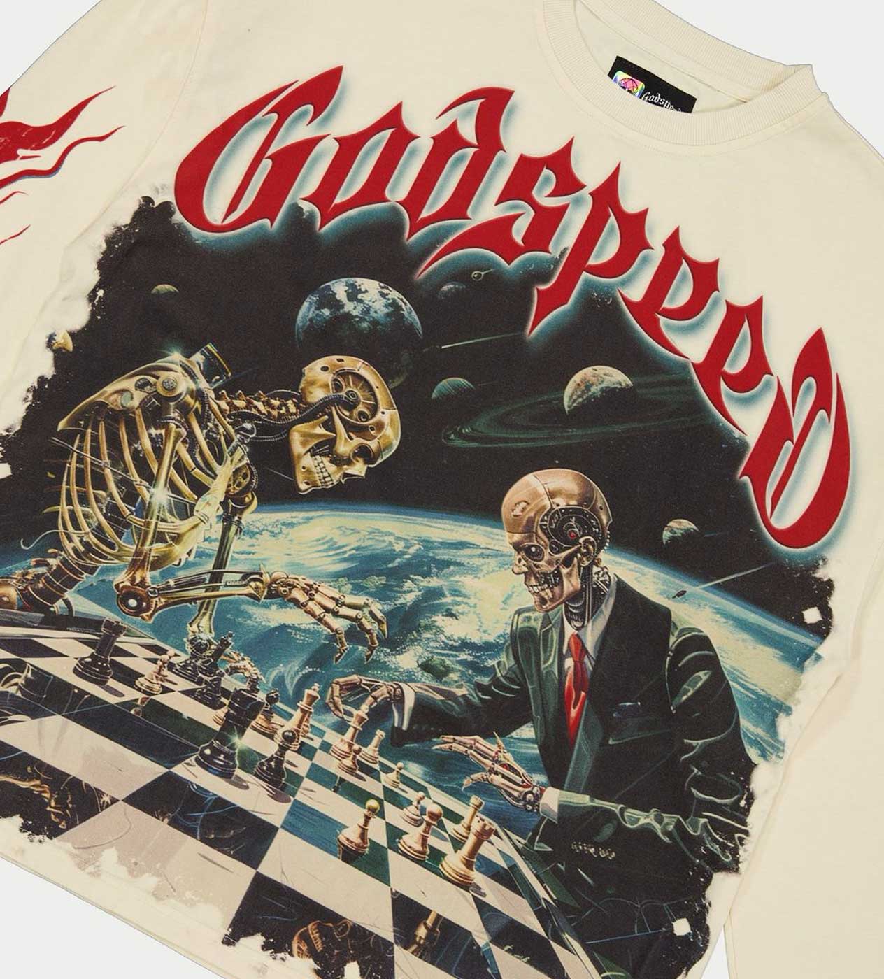 Godspeed Checkmate L/S Tee Bone - Image 3