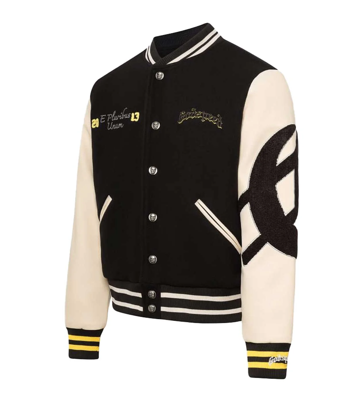 Godspeed Chrome Seduction Varsity Jacket Black/Cream - Image 4