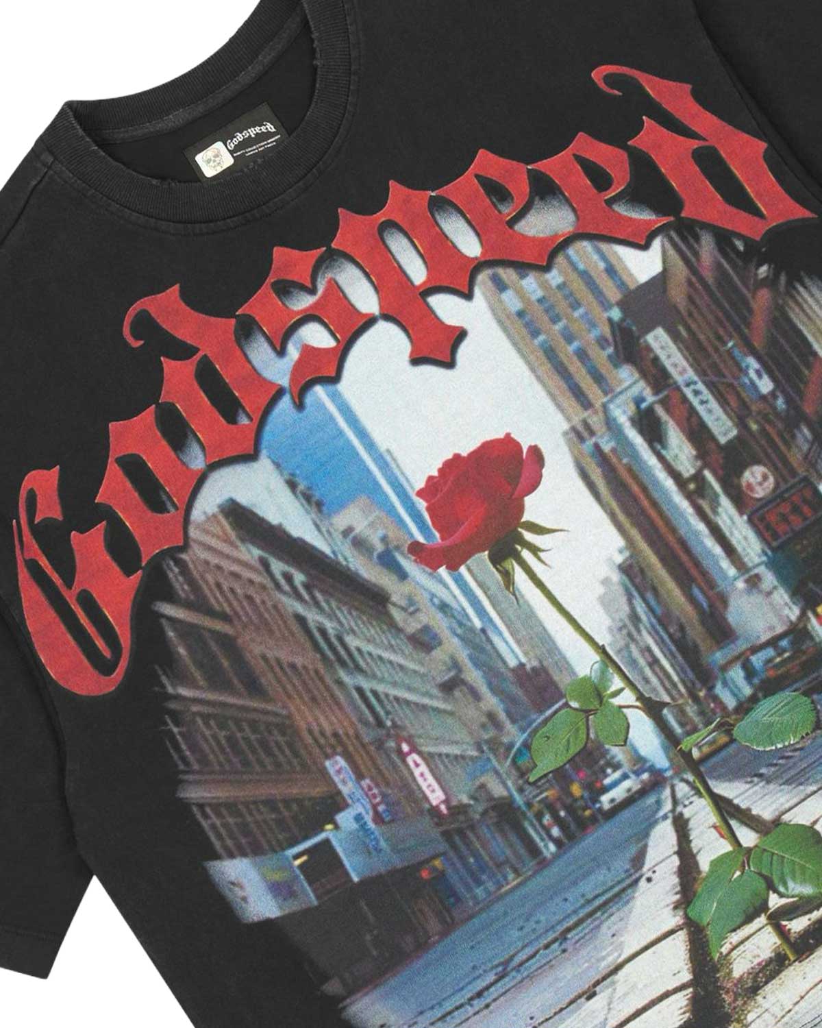 Godspeed Concrete Rose Tee Black - Image 3