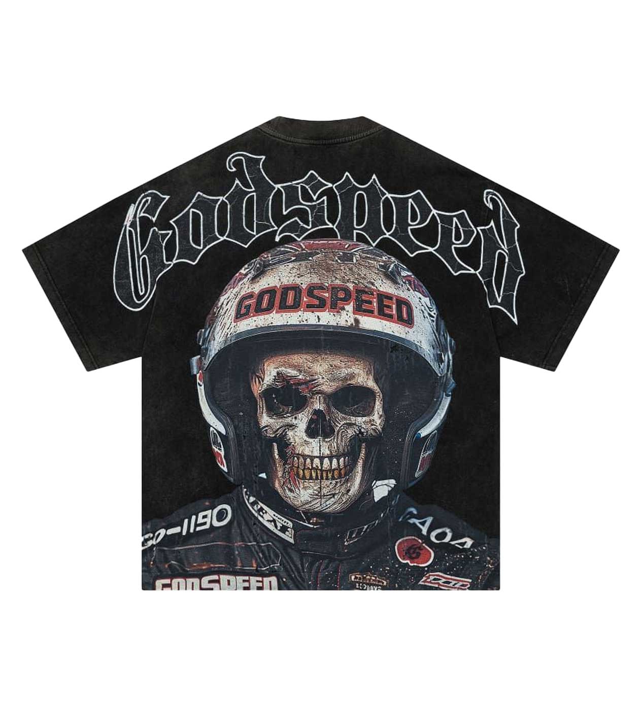 Godspeed Speedracer Tee Black Wash