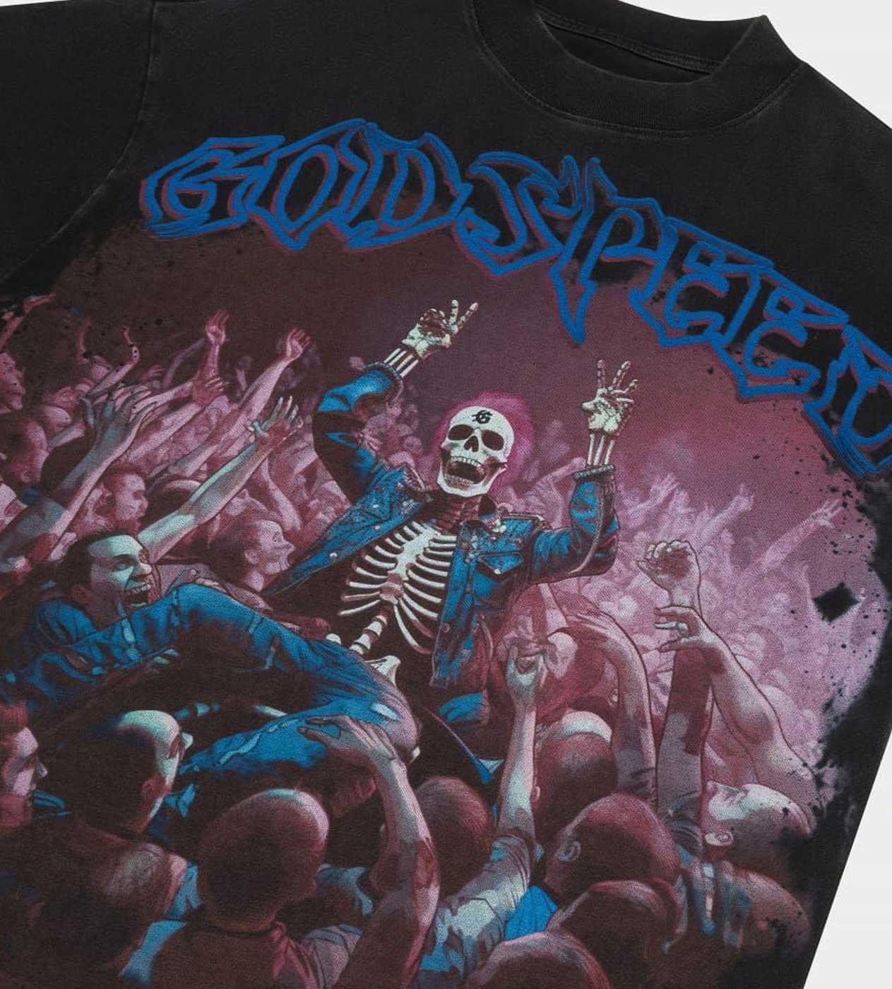 Godspeed Crowd Surf Tee Black Wash - Image 3