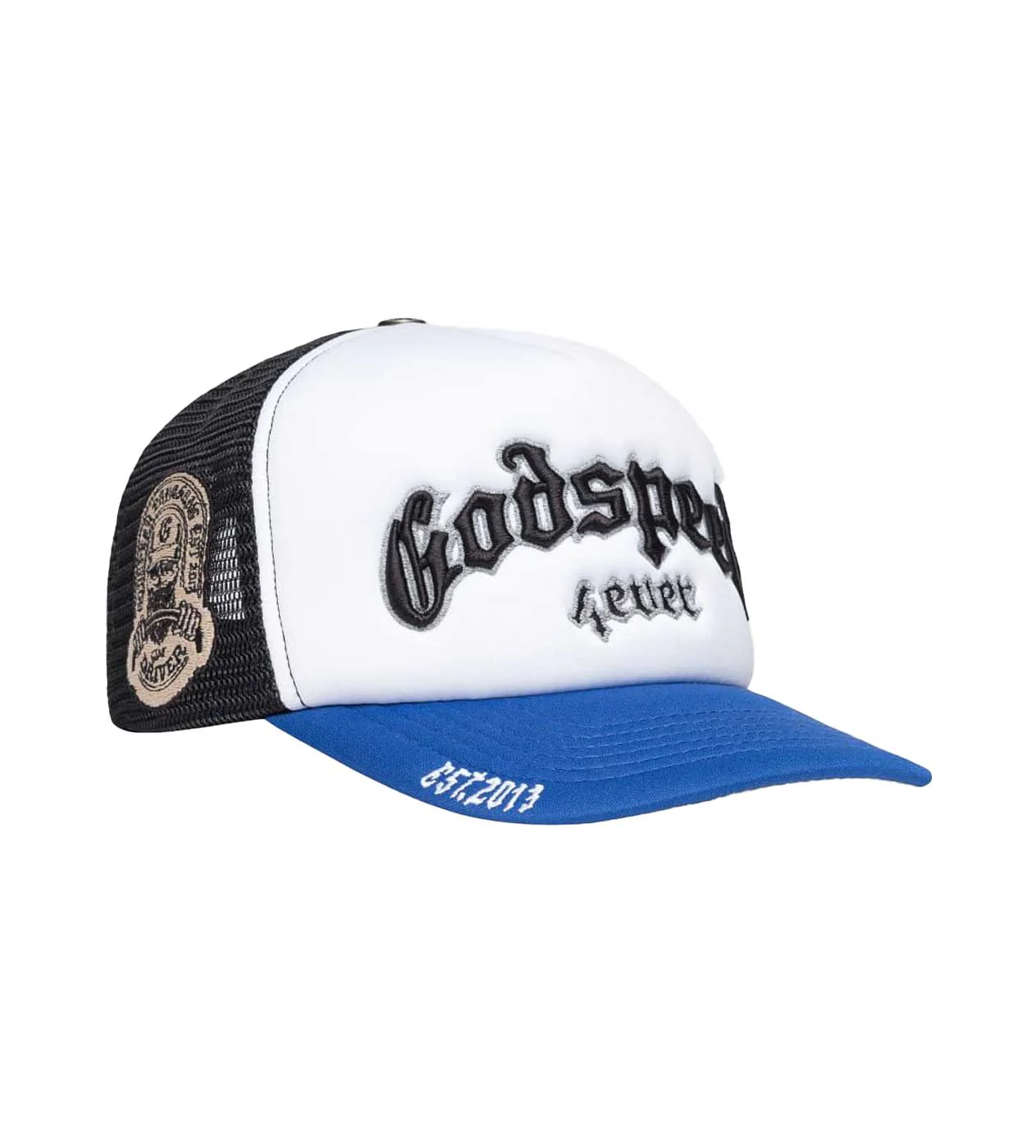 Godspeed Forever Trucker Hat Black Royal - Image 3