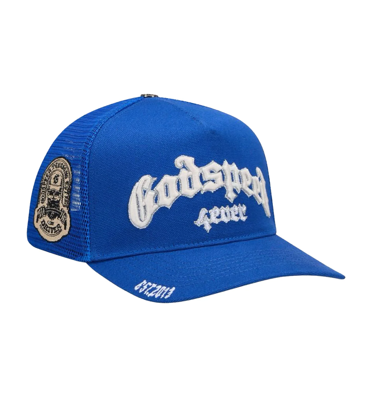 Godspeed Forever Trucker Hat Blue - Image 2