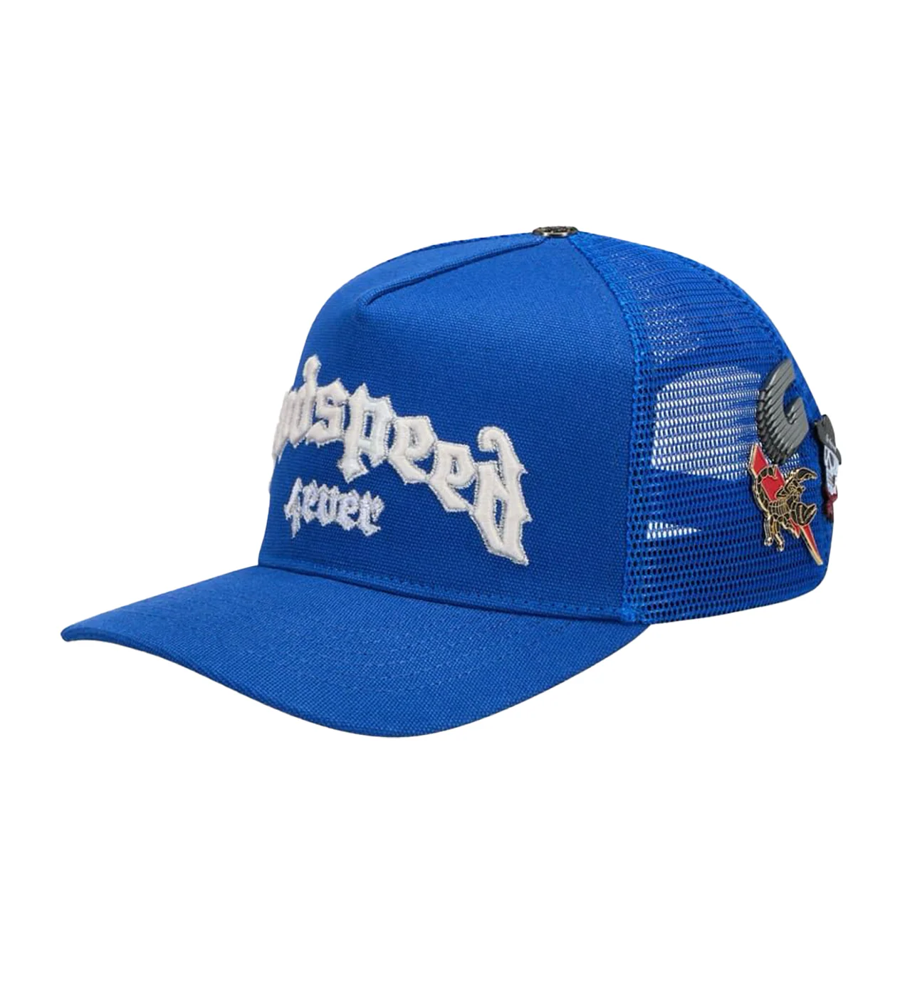 Godspeed Forever Trucker Hat Blue - Image 4