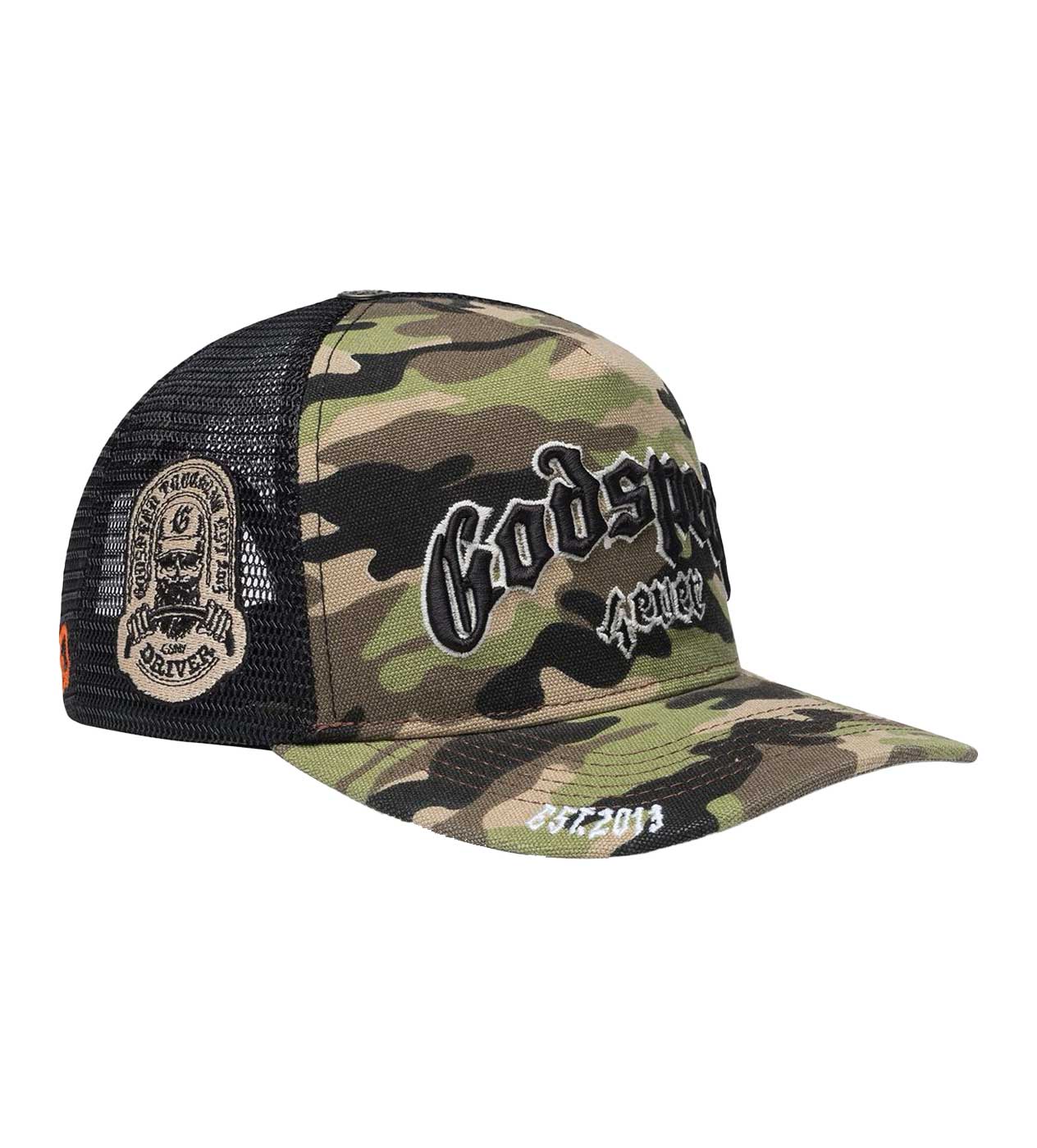 Godspeed Forever Trucker Hat Camo/Black - Image 2