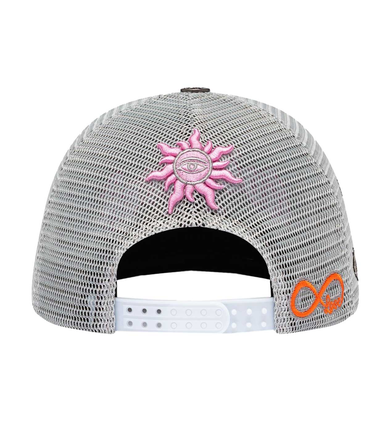 Godspeed Forever Trucker Hat Grey/Pink - Image 3
