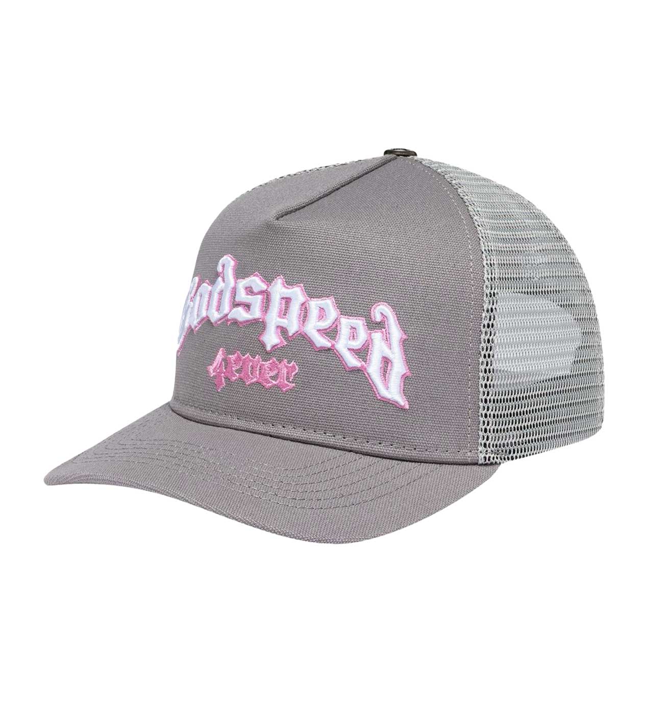 Godspeed Forever Trucker Hat Grey/Pink - Image 4