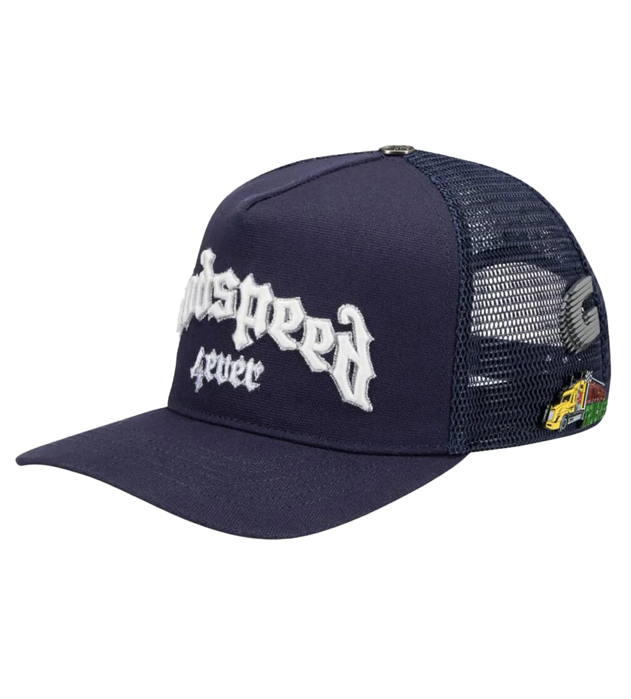 Godspeed Forever Trucker Hat Navy - Image 4