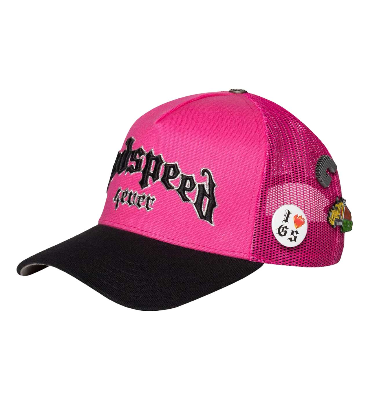 Godspeed Forever Trucker Hat Pink/Black - Image 4