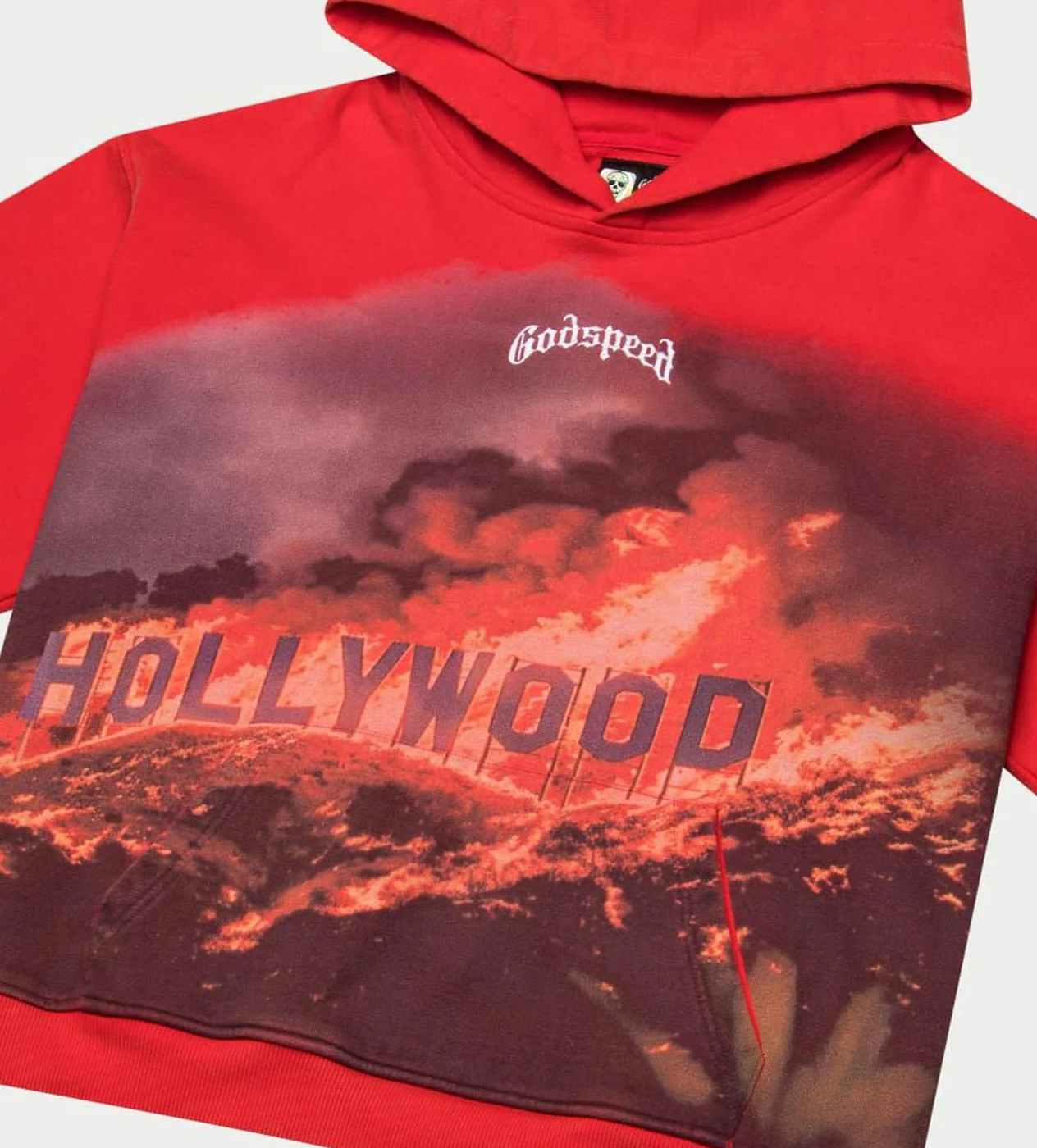 Godspeed Hollywood Inferno Hoodie Red - Image 3