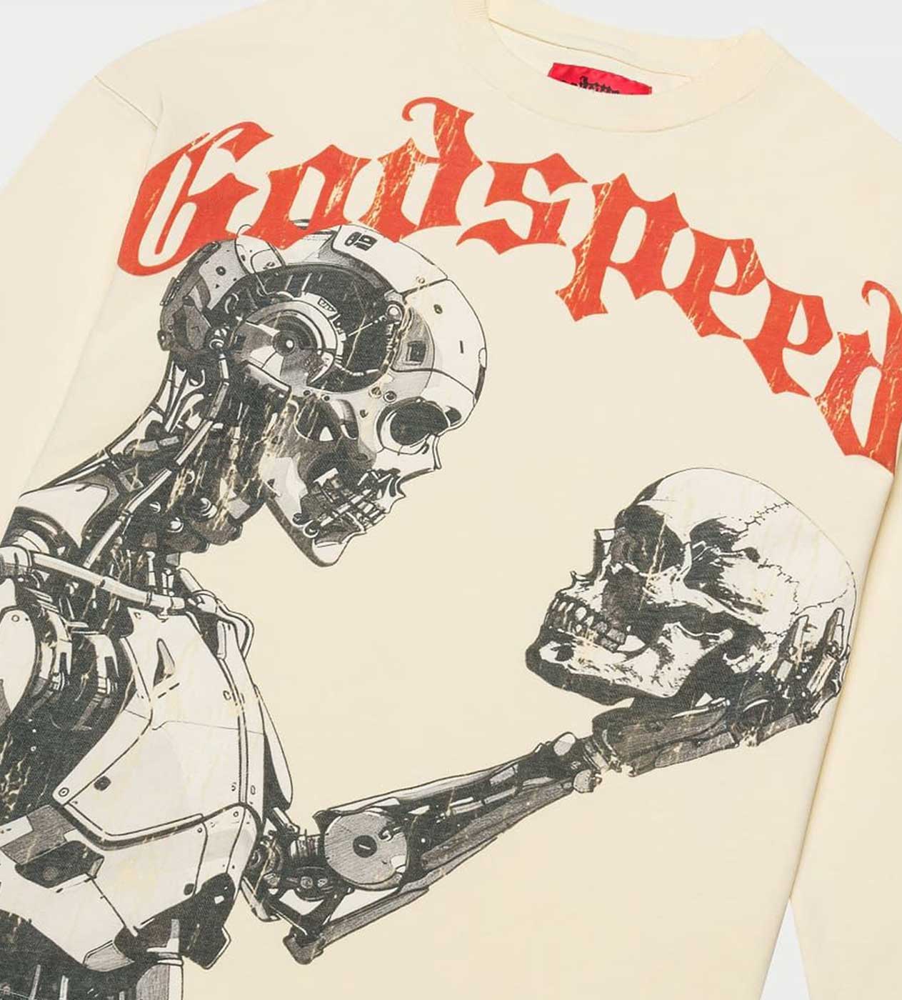 Godspeed Human Vs AI III L/S Tee Bone - Image 3