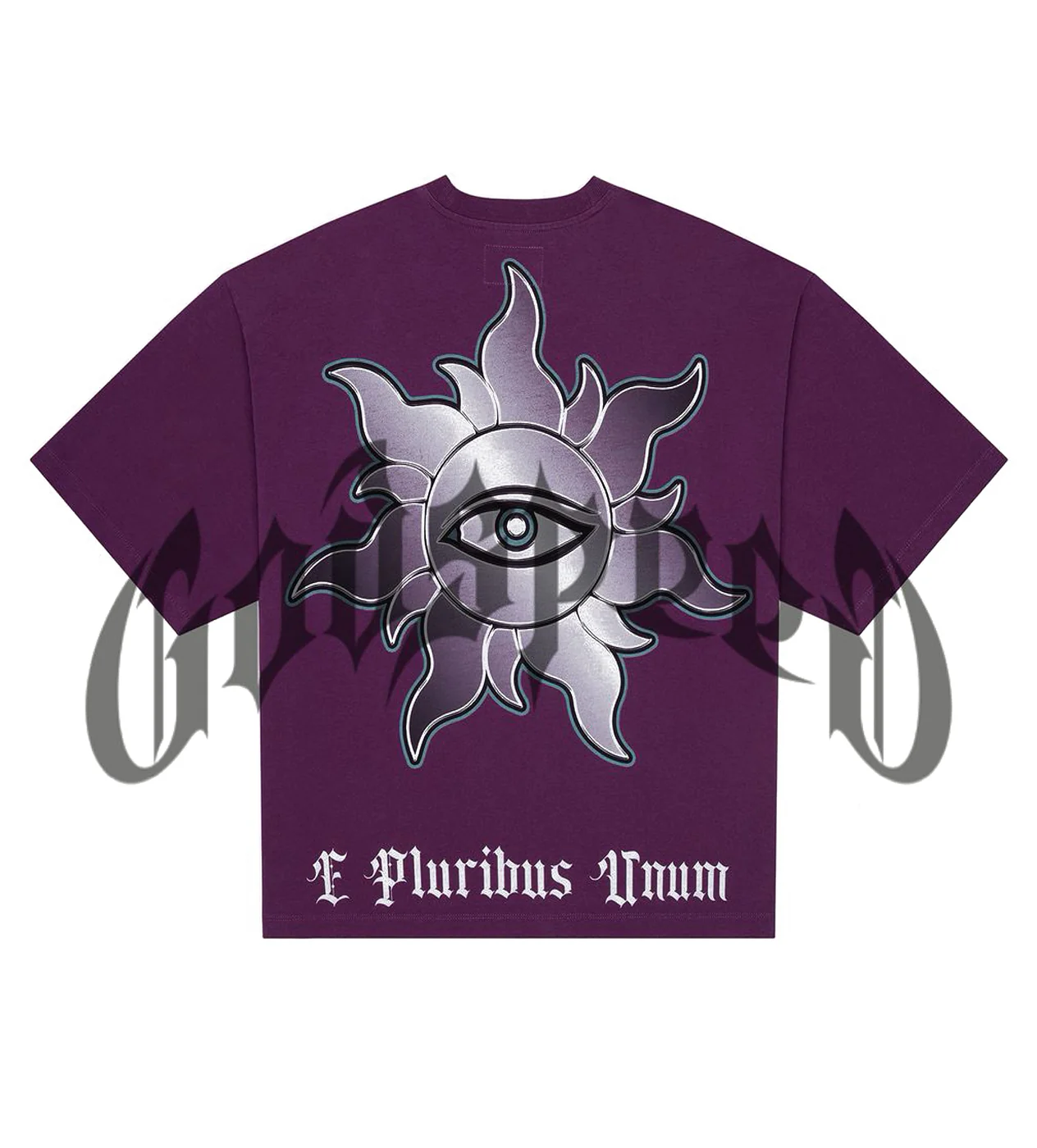 Godspeed JFK to MIA Tee Purple - Image 2