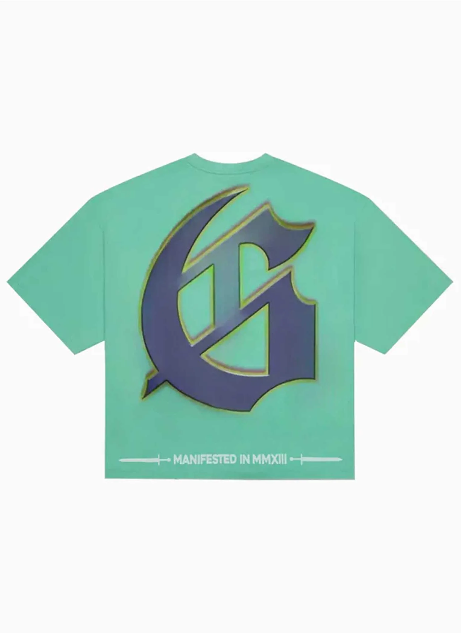 Godspeed Man in the Mirror Tee Teal - Image 2