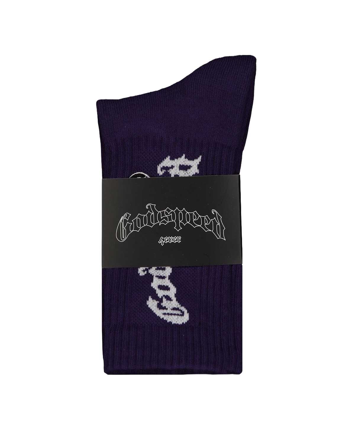 Godspeed New Age Logo Socks Navy - Image 3