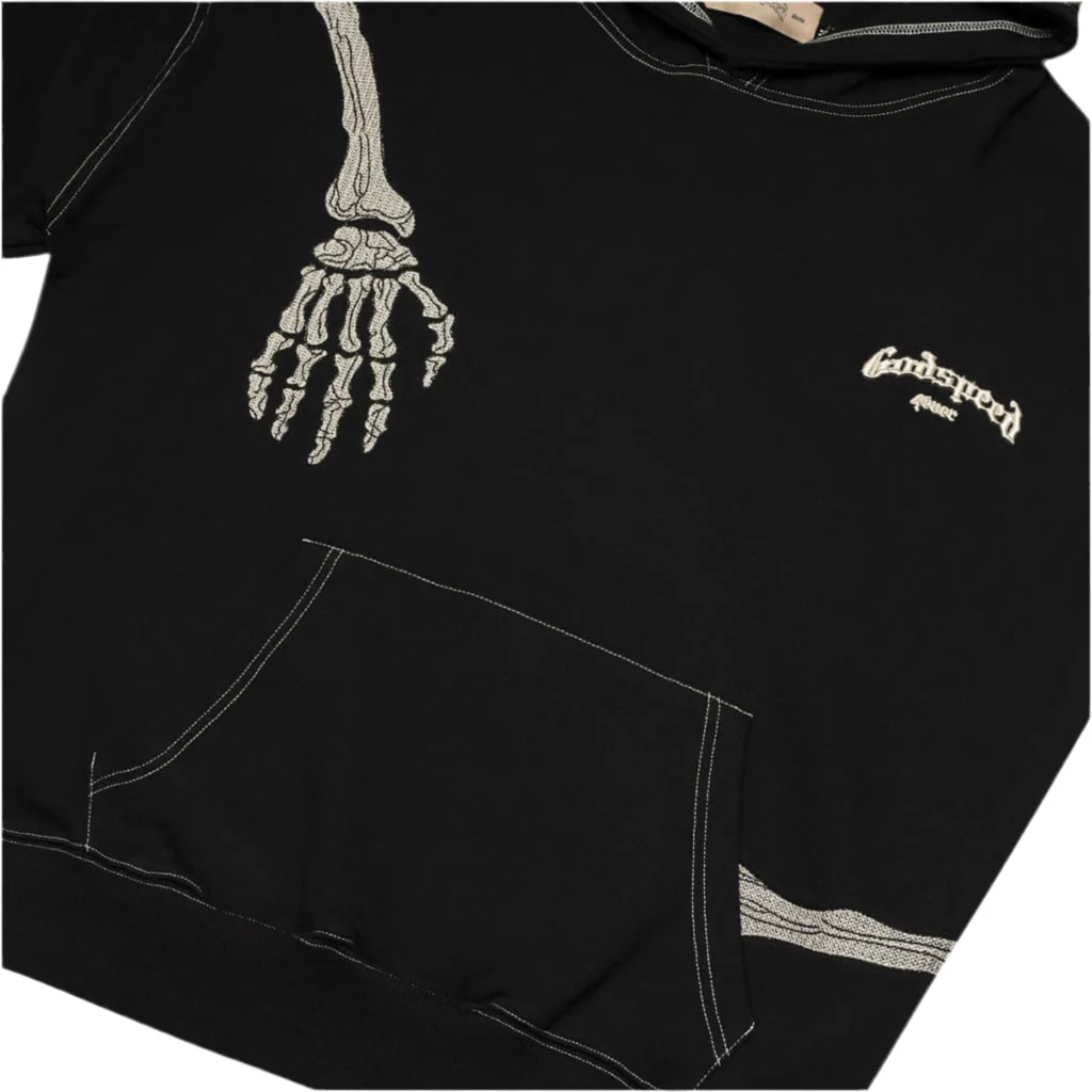 Godspeed R.O.D White Stitch Hoodie Black - Image 3