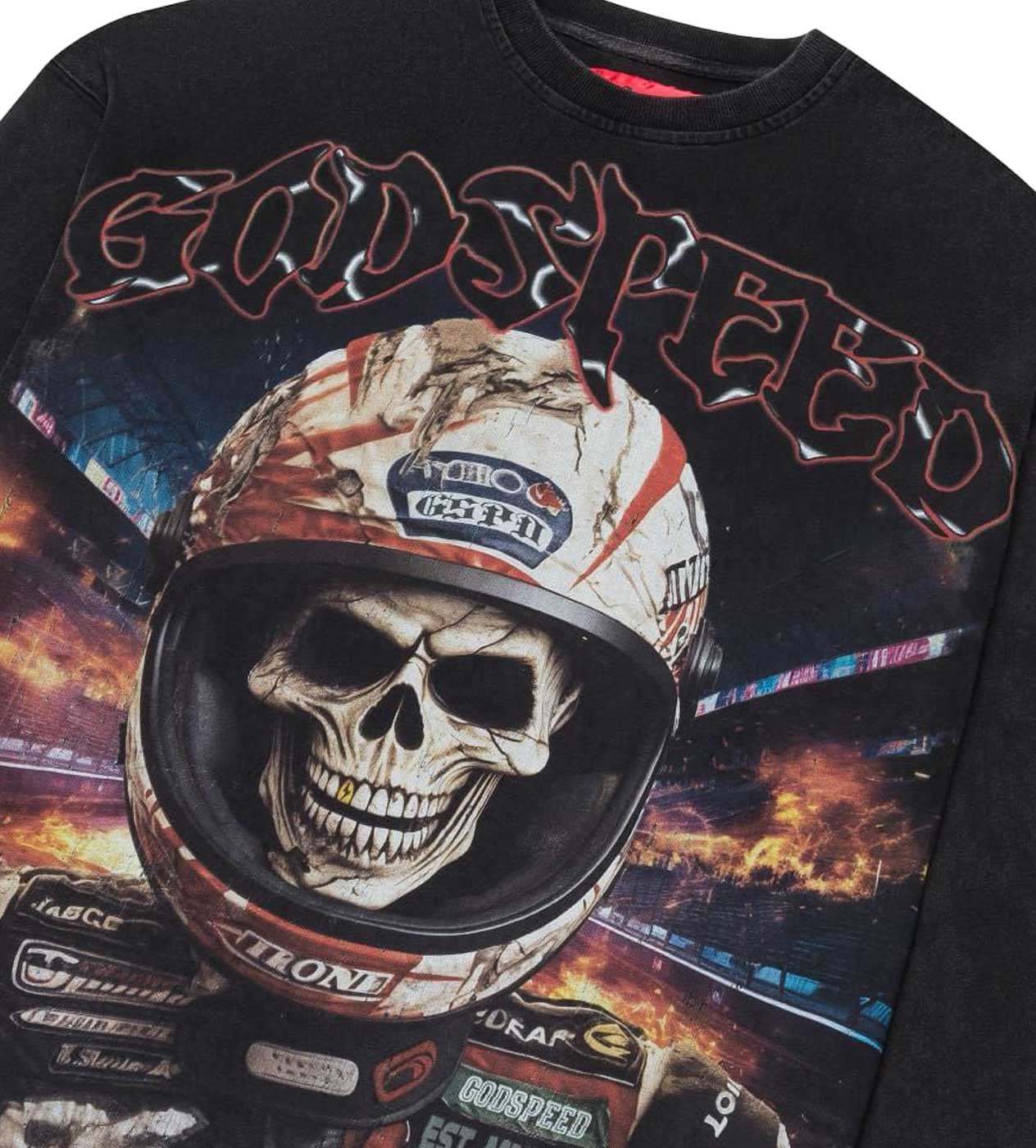 Godspeed Racer Goldie L/S Tee Black - Image 3