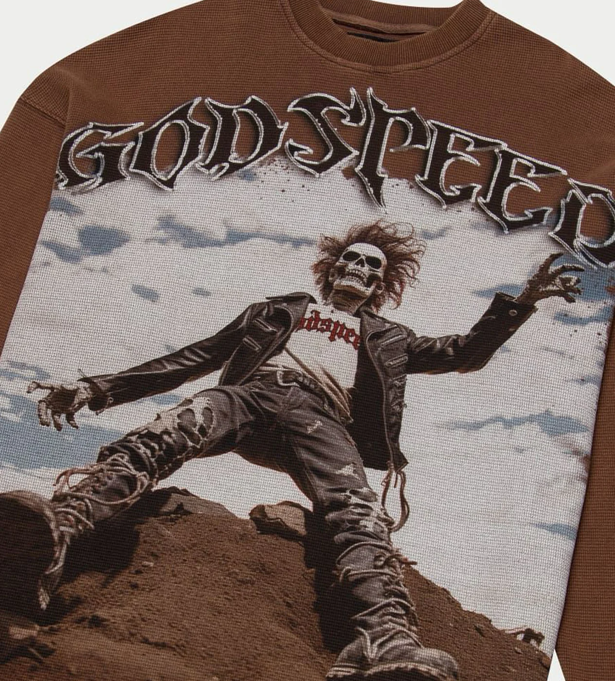 Godspeed Rocker Thermal L/S Washed Brown - Image 3